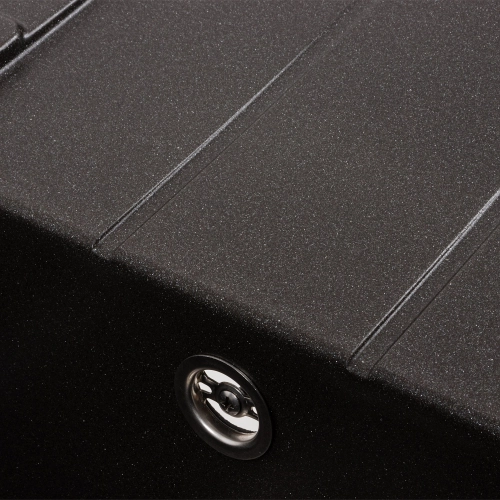 Гранитная мойка для кухни VALESO INTENSO 6550 матовая Морион - Фото № 10