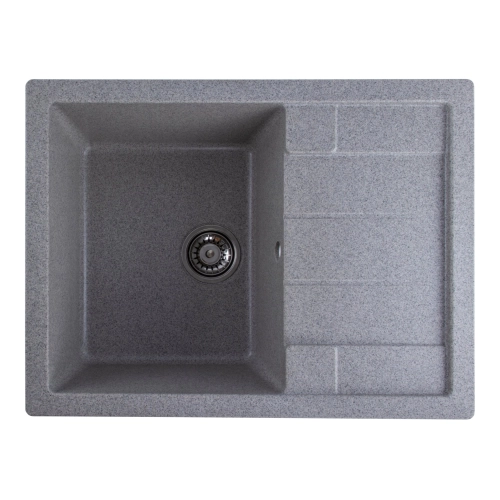 Гранитная мойка для кухни VALESO INTENSO 6550 матовая Серая - Фото № 1