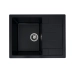 VALESO INTENSO 6550 Granite Kitchen Sink, Matte Metallic Black