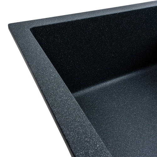 Гранитная мойка для кухни VALESO CASCADA 7050 матовая Антрацит - Фото № 1