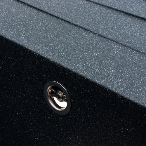 Гранитная мойка для кухни VALESO CASCADA 7050 матовая Антрацит - Фото № 3