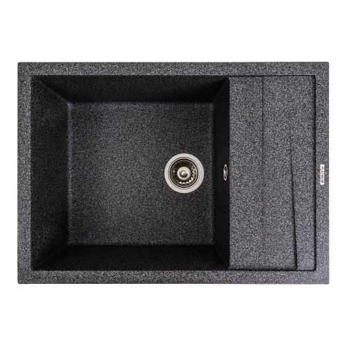 VALESO CASCADA 7050 Granite Kitchen Sink, Matte Graphite
