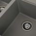 Гранитная мойка для кухни VALESO HARMONY 7850 матовая Серый металлик - Фото № 3