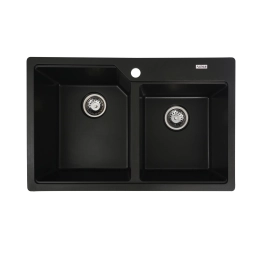 Гранитная мойка для кухни VALESO HARMONY 7850 матовая Черная