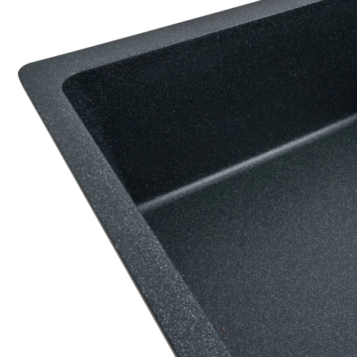 Гранитная мойка для кухни VALESO 7850 ROMA матовая (антрацит) - Фото № 3