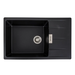 Гранитная мойка для кухни VALESO ROMA 7850 матовая Черная