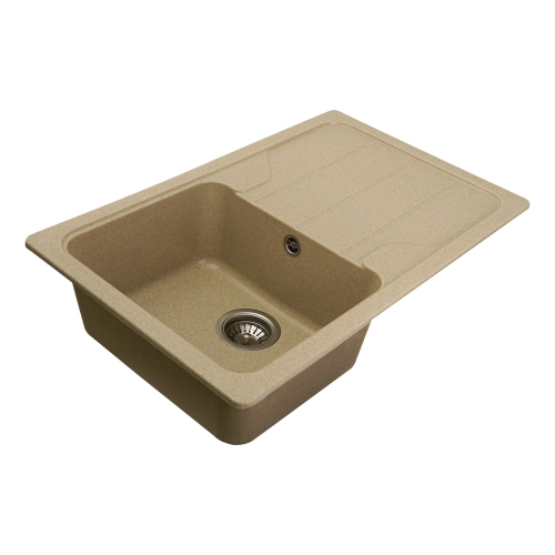 Гранитная мойка для кухни VALESO VERONA 7850 матовая Сафари - Фото № 1