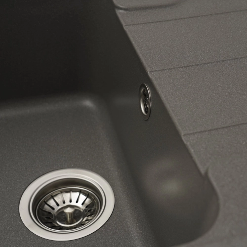 Гранитная мойка для кухни VALESO VERONA 7850 матовая Серый муссон - Фото № 3