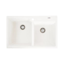 Гранитная мойка для кухни VALESO 7850 HARMONY матовая Белоснежная