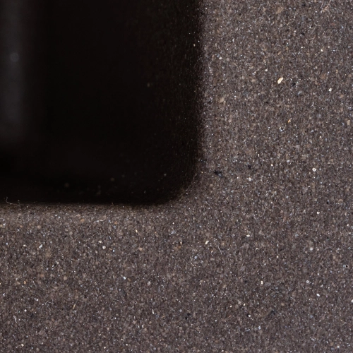 Гранитная мойка для кухни VALESO RUBA 4040 матовая Темная Скала - Фото № 20