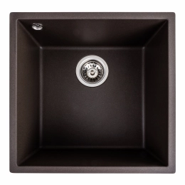 Гранитная мойка для кухни VALESO RUBA 4040 матовая Темная Скала