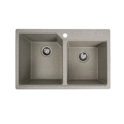 Granite kitchen sink VALESO 7850 HARMONY opaque Gray