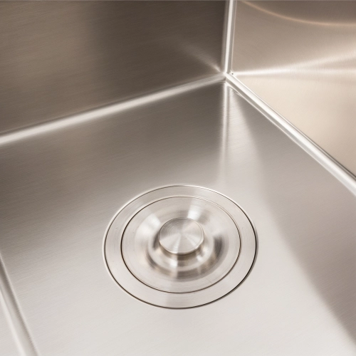 Кухонная мойка CM 58*48 L нержавейка VALESO Handmade (круглый сифон 3,0/0,8) - Фото № 4
