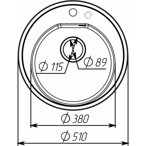 Гранитная мойка для кухни VALESO LUNA 510 матовая Карбон - Фото № 18