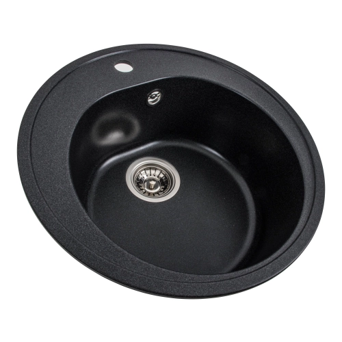 Гранитная мойка для кухни VALESO LUNA 510 матовая Карбон - Фото № 3