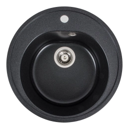 Гранитная мойка для кухни VALESO LUNA 510 матовая Карбон