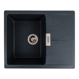 Гранитная мойка для кухни VALESO ZIRKONE 6250 матовая Антрацит