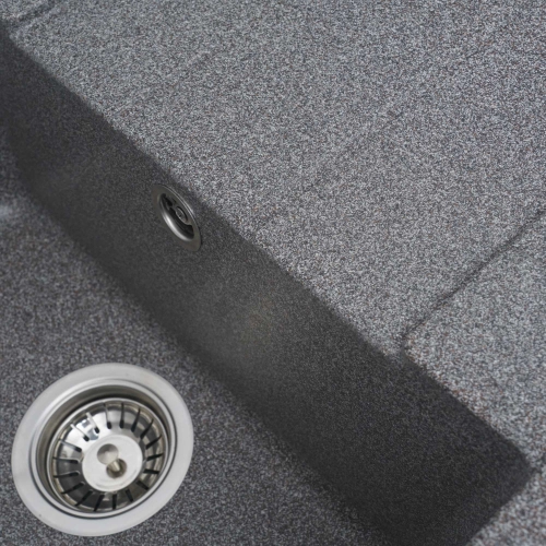 Гранитная мойка для кухни VALESO INTENSO 6550 матовая Микс - Фото № 8