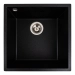 Гранитная мойка для кухни VALESO RUBA 4040 матовая Черный металлик - Фото №1