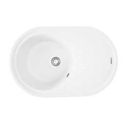 Гранитная мойка для кухни VALESO LIRA 7750 матовая Белоснежная