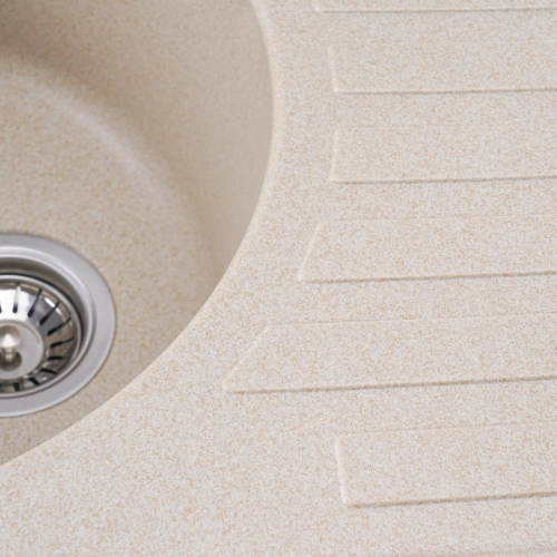 Гранитная мойка для кухни VALESO LIRA 7750 матовая Сафари - Фото № 1