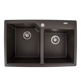 Гранитная мойка для кухни VALESO HARMONY 7850 матовая Темная Скала