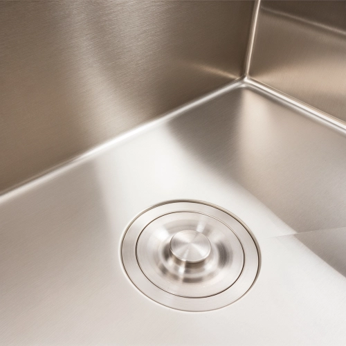 Кухонная мойка 58*43 нержавейка VALESO Handmade (сифон круглый, 3.0/0.8) - Фото № 4