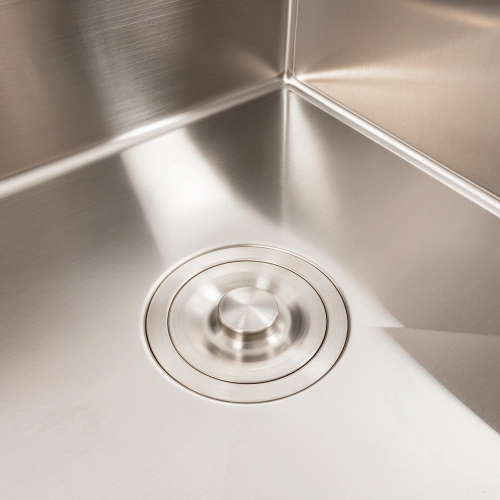 Кухонная мойка CM 65*50 R нержавейка VALESO Handmade (круглый сифон 3.0/0.8) - Фото № 4