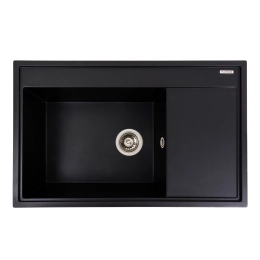 Гранитная мойка для кухни VALESO AZURIT 7950 матовая Черная