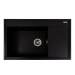 Гранитная мойка для кухни VALESO AZURIT 7950 матовая Черный металлик - Фото №1