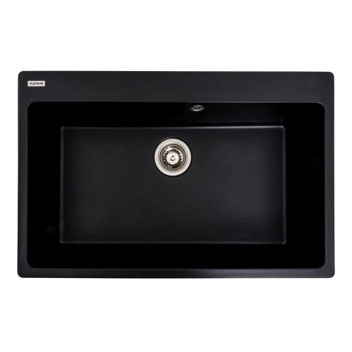 VALESO BOGEMA 7850 Granite Kitchen Sink, Matte Black