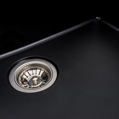 VALESO BOGEMA 7850 Granite Kitchen Sink, Matte Black - Фото № 2