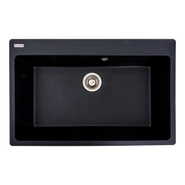 Гранитная мойка для кухни VALESO BOGEMA 7850 матовая Черный металлик