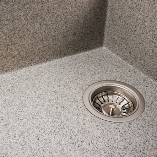 Гранитная мойка для кухни VALESO AZURIT 7950 матовая Серая - Фото № 2