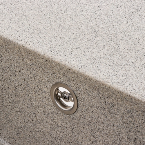 Гранитная мойка для кухни VALESO AZURIT 7950 матовая Серая - Фото № 3