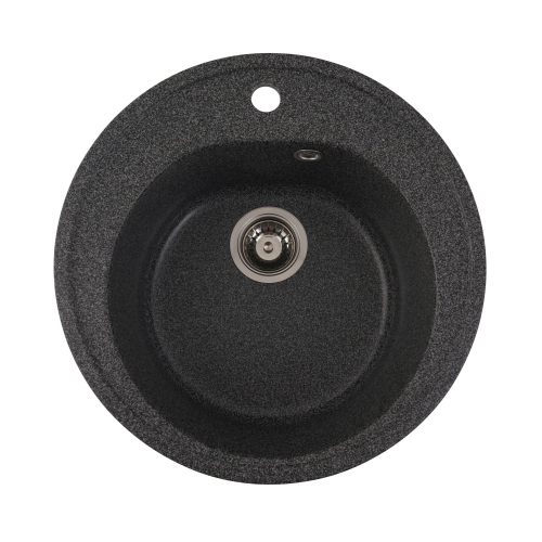 Гранитная мойка для кухни VALESO LUNA 510 матовая Графит - Фото № 2