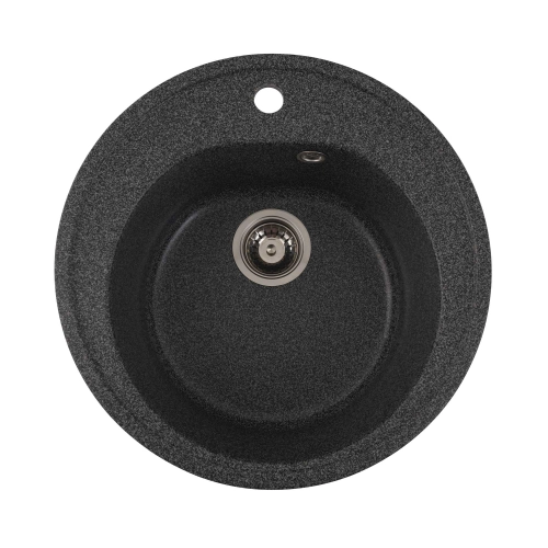 Гранитная мойка для кухни VALESO LUNA 510 матовая Графит - Фото № 5