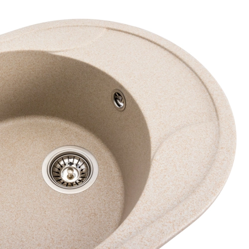 Гранитная мойка для кухни VALESO ONYX 5847 матовая Сафари - Фото № 6