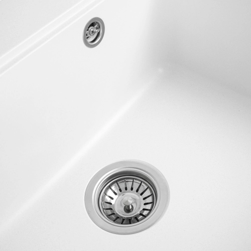 Мийка гранітна VALESO 5852 VESTA матова Білосніжна - Фото № 2