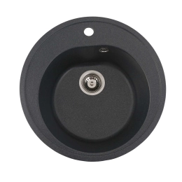 Гранитная мойка для кухни VALESO LUNA 510 матовая Антрацит