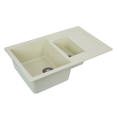 Гранитная мойка для кухни VALESO TOSKANA 7850W матовая Песок - Фото № 2