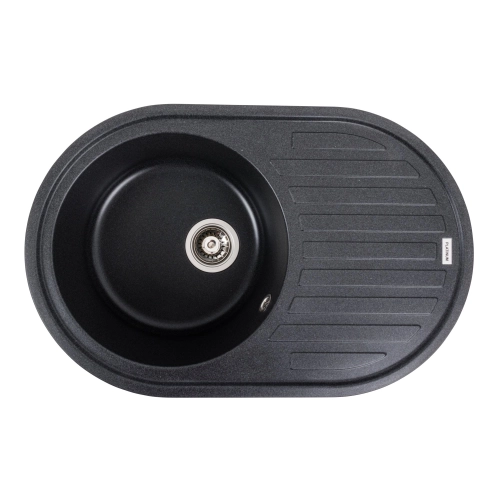 Гранитная мойка для кухни VALESO LIRA 7750 матовая Карбон