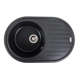 Гранитная мойка для кухни VALESO LIRA 7750 матовая Карбон