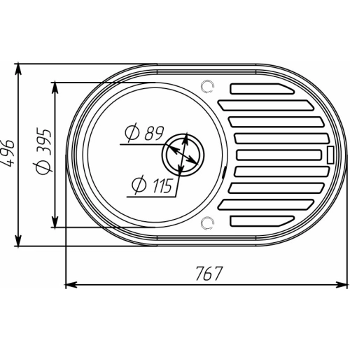 VALESO LIRA 7750 Granite Kitchen Sink, Matte Mix - Фото № 2