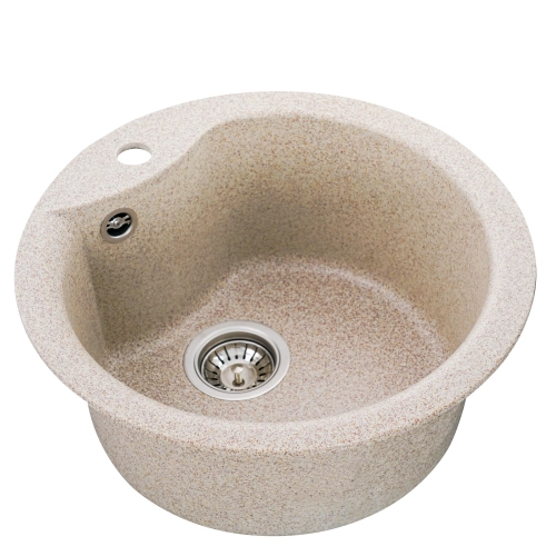 Гранитная мойка для кухни VALESO TURAS 480 матовая Карамель - Фото № 5