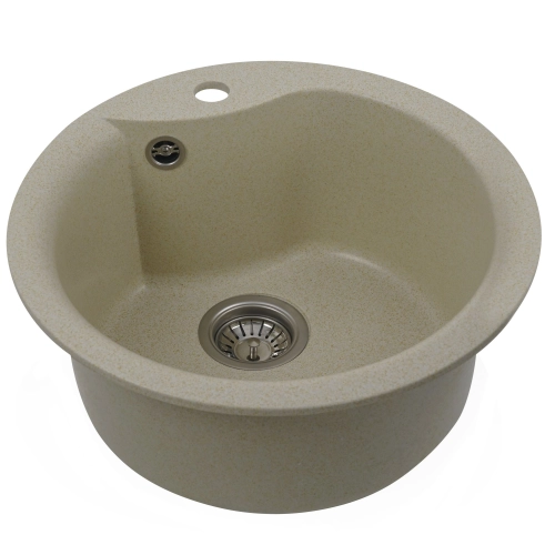 VALESO TURAS 480 Granite Kitchen Sink, Matte Sand - Фото № 3