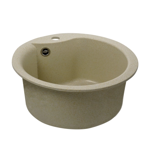 VALESO TURAS 480 Granite Kitchen Sink, Matte Sand - Фото № 2