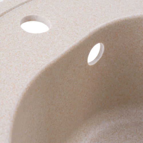 Гранитная мойка для кухни VALESO LUNA 510 матовая Сафари - Фото № 10