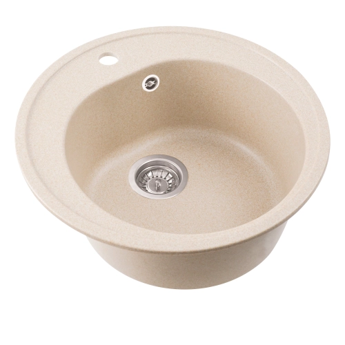 Гранитная мойка для кухни VALESO LUNA 510 матовая Сафари - Фото № 3