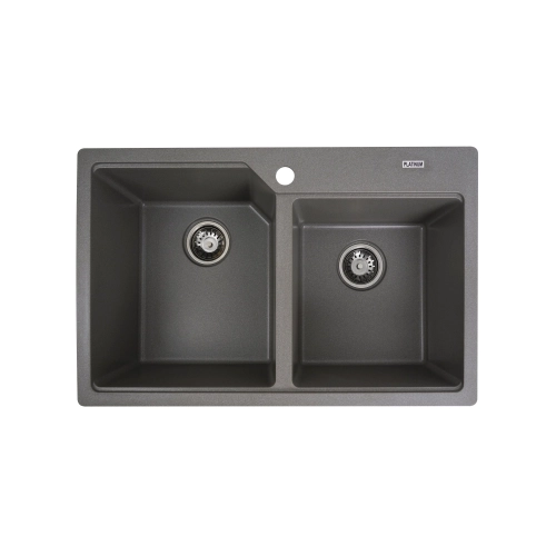 VALESO HARMONY 7850 Granite Kitchen Sink, Matte Gray Monsoon